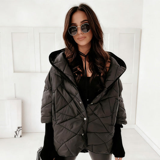 🔥Hot Sale Offers-Women's Hooded Quilted Jacket