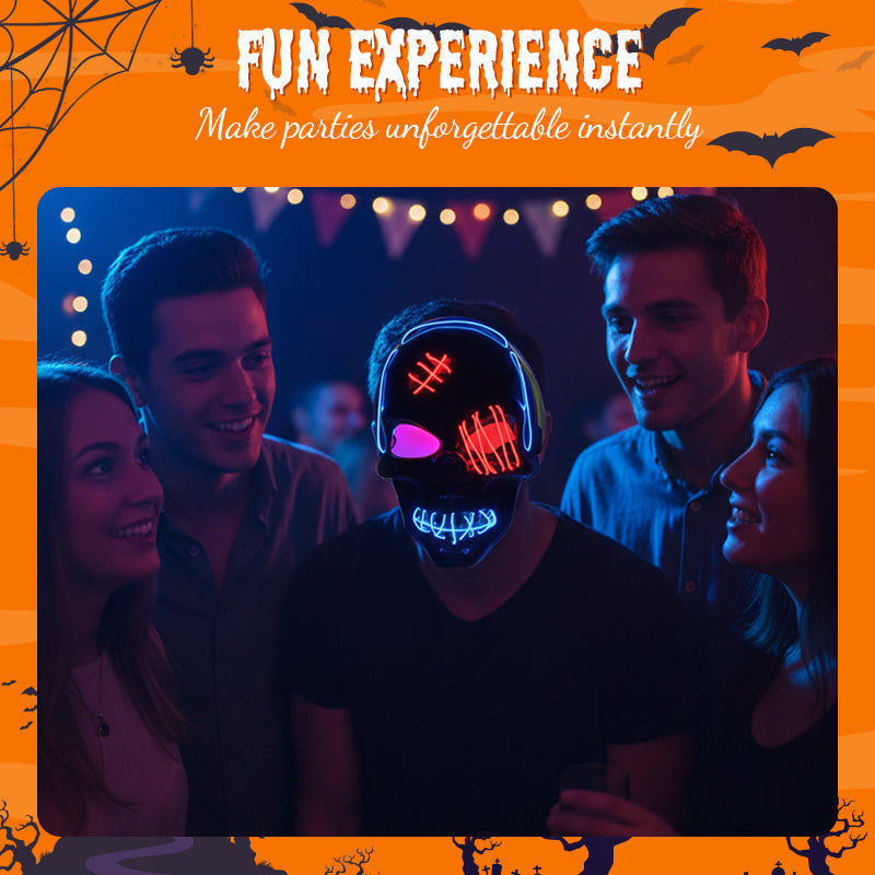 💀 LAST DAY SALE 50% OFF 🔥 Halloween LED Skull Mask -👏Most Popular in 2025!