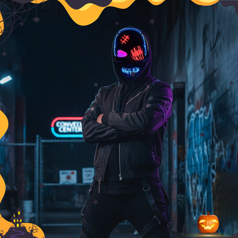 💀 LAST DAY SALE 50% OFF 🔥 Halloween LED Skull Mask -👏Most Popular in 2025!