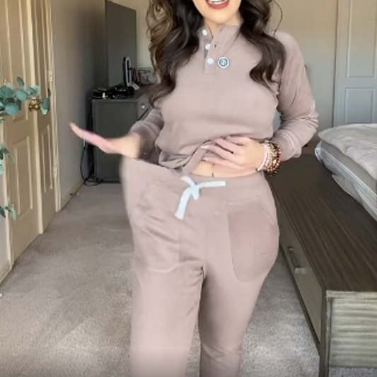 🔥Limited-time offer: 50% off-Women's Long Sleeve Pullover Top & Pants Set