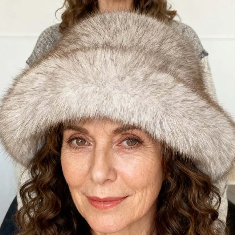 Chic Warm Soft Faux Fur Fisherman Hat
