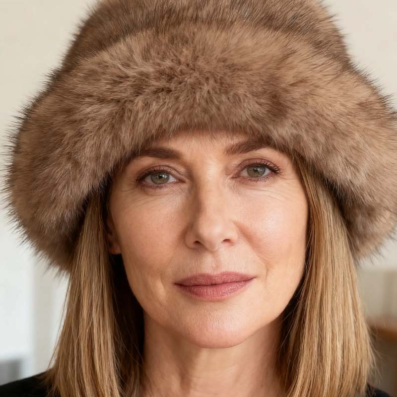 Chic Warm Soft Faux Fur Fisherman Hat