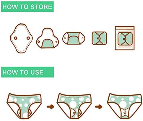 💖Reusable pads that can be used for at least 4 years (Random color)