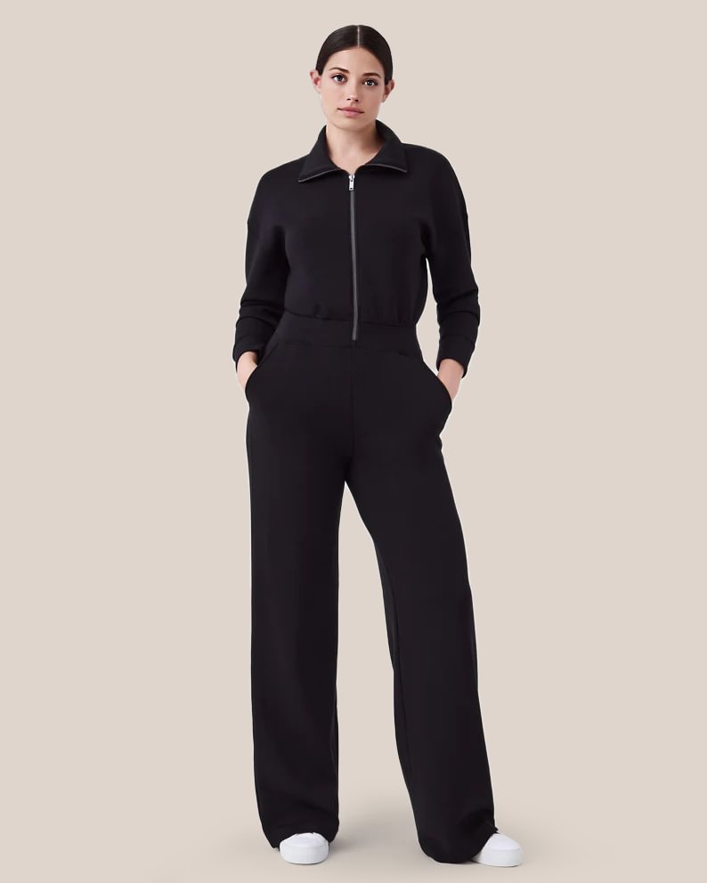 🔥Limited-time offer-Long Sleeve Wide Leg Jumpsuit