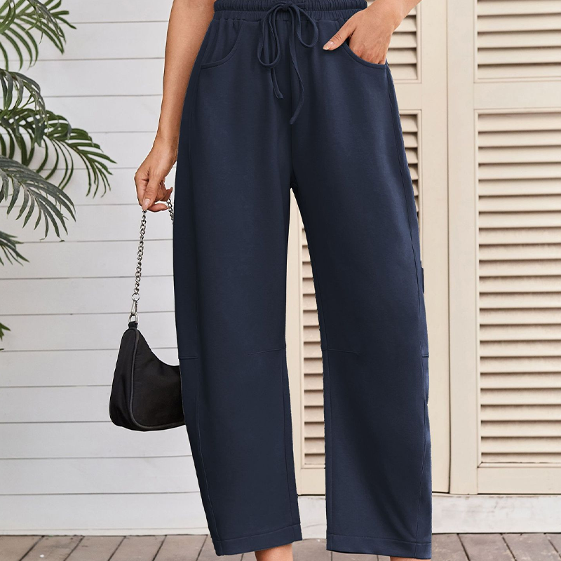 🔥Hot Sale Offer: 50% Off-Drawstring Pocket Capri Sweatpants