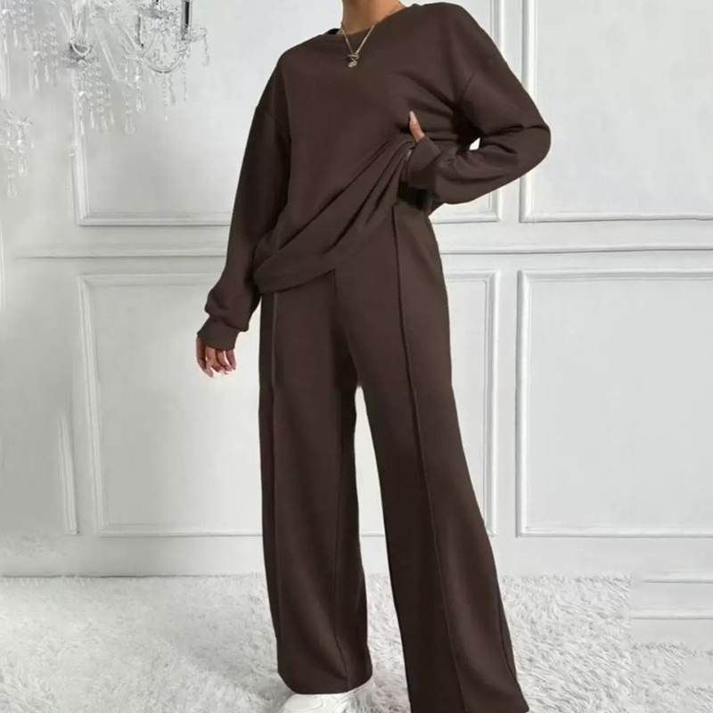 🔥Limited-time offer-Women's Cozy Long-Sleeve Top & Pants Set