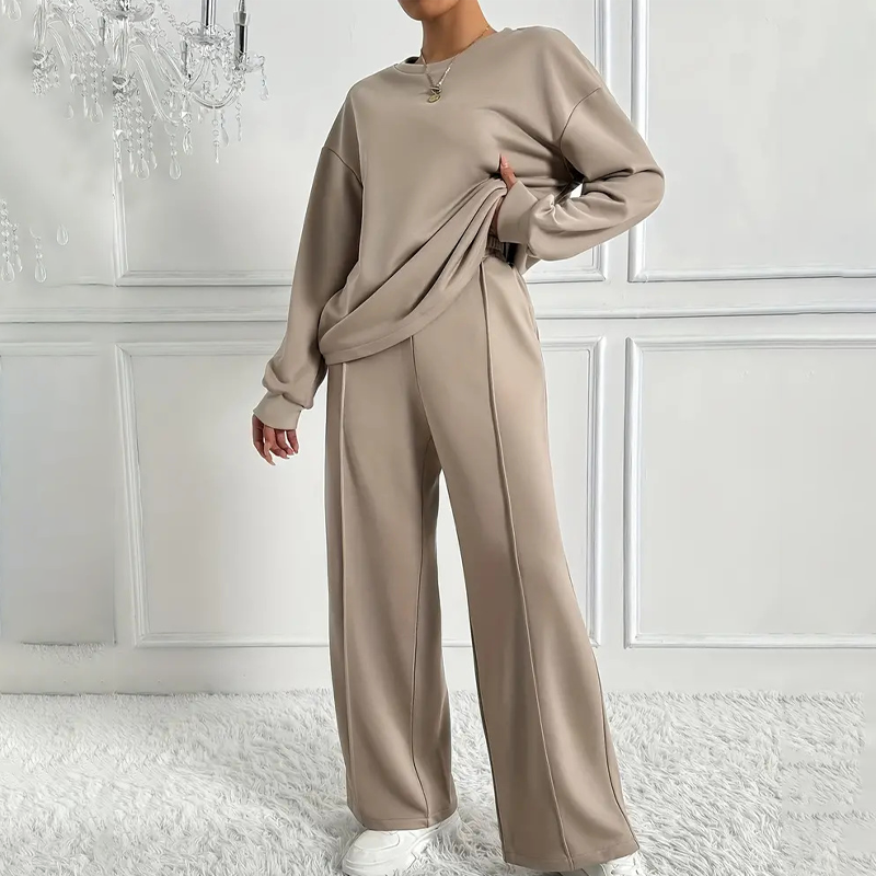🔥Limited-time offer-Women's Cozy Long-Sleeve Top & Pants Set
