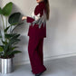 🔥Limited-time offer-Fashion Color-blocking Rhombus Sweater & Pants Set