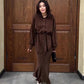 Women's Fashion Loose Shirt and Maxi Skirt 2-Piece Set