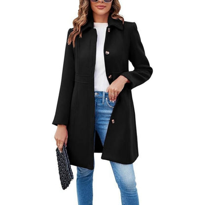 Women's Elegant Long Sleeve Coat