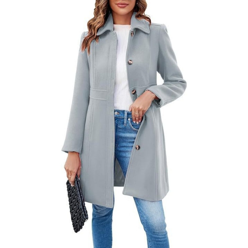 Women's Elegant Long Sleeve Coat