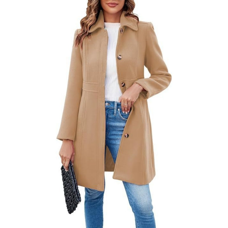 Women's Elegant Long Sleeve Coat