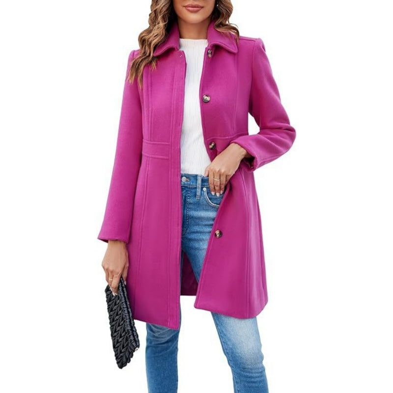 Women's Elegant Long Sleeve Coat