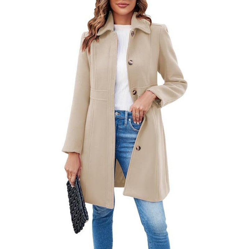 Women's Elegant Long Sleeve Coat