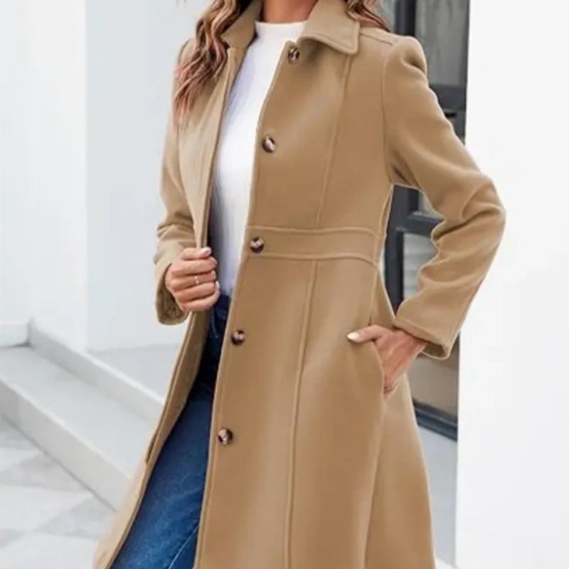 Women's Elegant Long Sleeve Coat