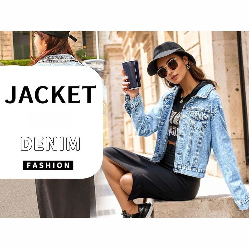 Women’s Fashion Button-up Denim Jacket