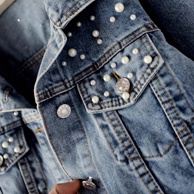 Women’s Fashion Button-up Denim Jacket