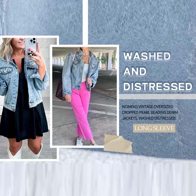 Women’s Fashion Button-up Denim Jacket