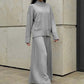 Women's Elegant High-Neck Knit Set