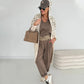 🔥Limited-time offer-Women's Hooded Leopard Print Knitted Jacket with Pockets