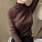 🔥Women's Comfortable Solid Color Half High Neck Long Sleeve Top