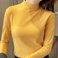 🔥Women's Comfortable Solid Color Half High Neck Long Sleeve Top