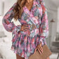 🔥Hot Sale Offers-Women's Fashion Long Sleeve V-Neck Mini Dress
