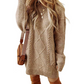 💖LAST DAY PROMOTION - 50%OFF 💖 Trendy Cable-Knit Loose-Fit Sweater Dress