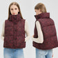 Women's Leopard Print Lightweight Puffer Vest