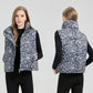 Women's Leopard Print Lightweight Puffer Vest