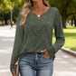 🔥Limited-time offer-Women’s Elegant V-Neck Long Sleeve Top