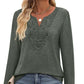 🔥Limited-time offer-Women’s Elegant V-Neck Long Sleeve Top