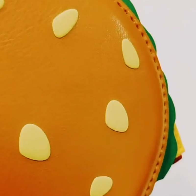 Cute Burger RFID Wallet for Women