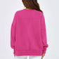 💥Limited-time offer💖Versatile Women's Round-Neck Sweatshirt: Loose Fit & Side Slits