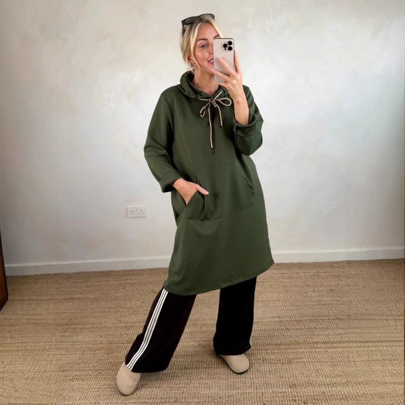 🔥New arrivals offer-Women's Oversized Long Hoodie Dress with Pockets