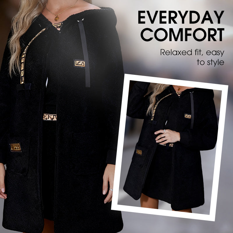 🔥New Arrivals Special Offer-Women's Casual Hooded Long Sleeve Coat