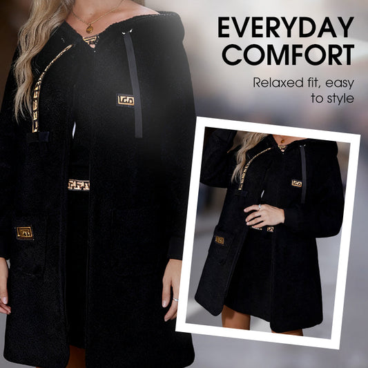 🔥New Arrivals Special Offer-Women's Casual Hooded Long Sleeve Coat