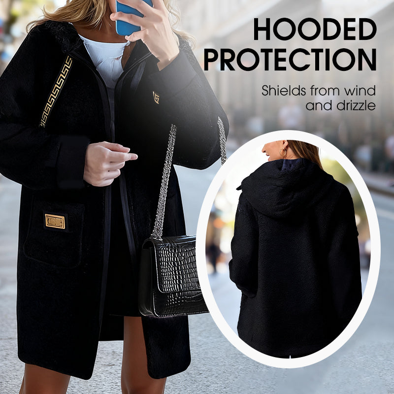 🔥New Arrivals Special Offer-Women's Casual Hooded Long Sleeve Coat