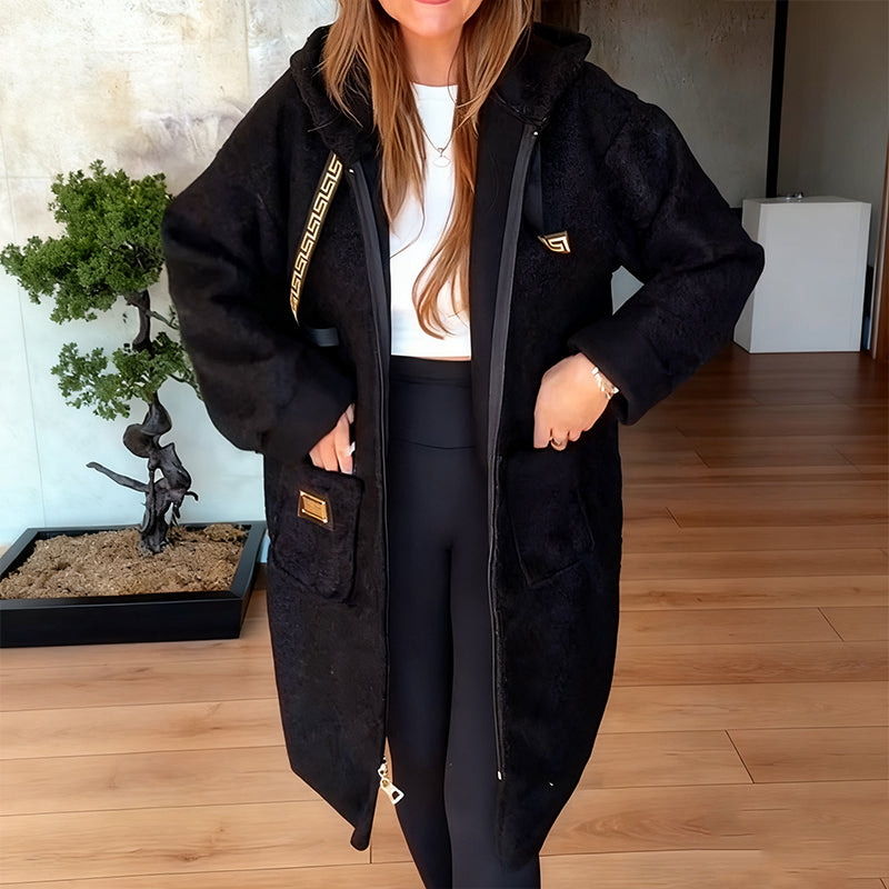 🔥New Arrivals Special Offer-Women's Casual Hooded Long Sleeve Coat