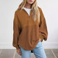 🔥New arrivals offer-Women's Casual Solid Color Half-Zip Sweatshirt