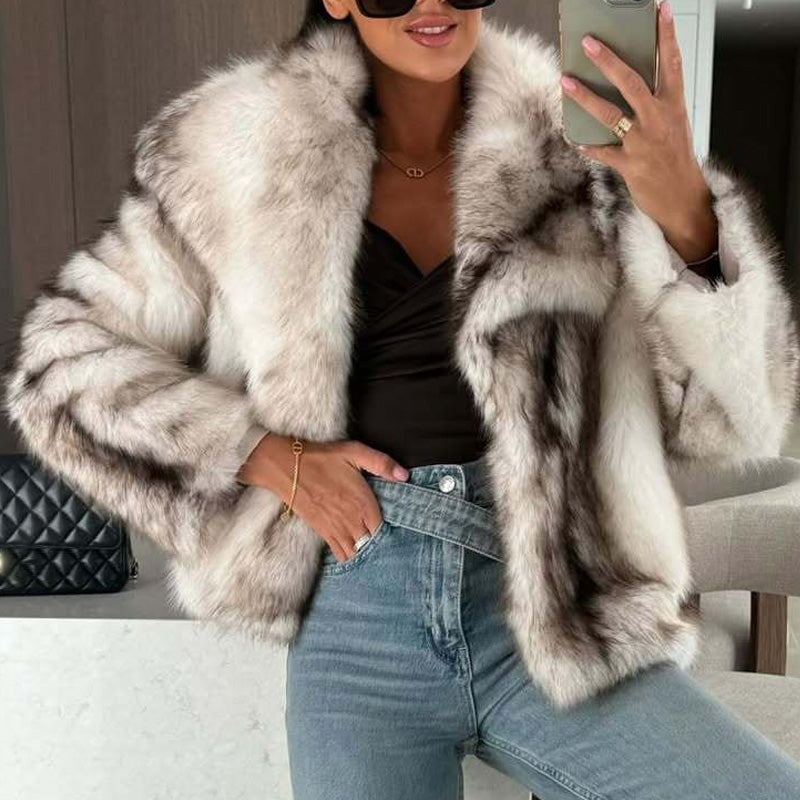 Women's Stylish Warm Faux Fur Jacket