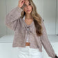 V-Neck Knit Bow Cardigan