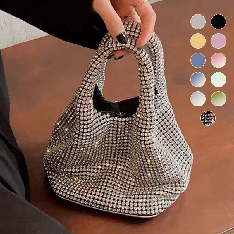 Women's Rhinestone Bucket Handbag