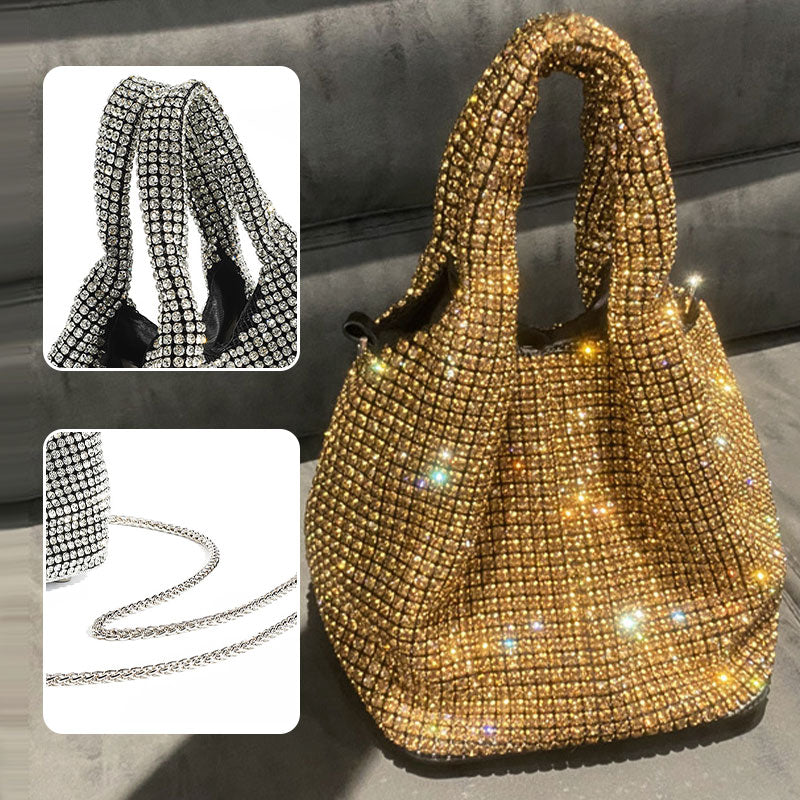 Women's Rhinestone Bucket Handbag