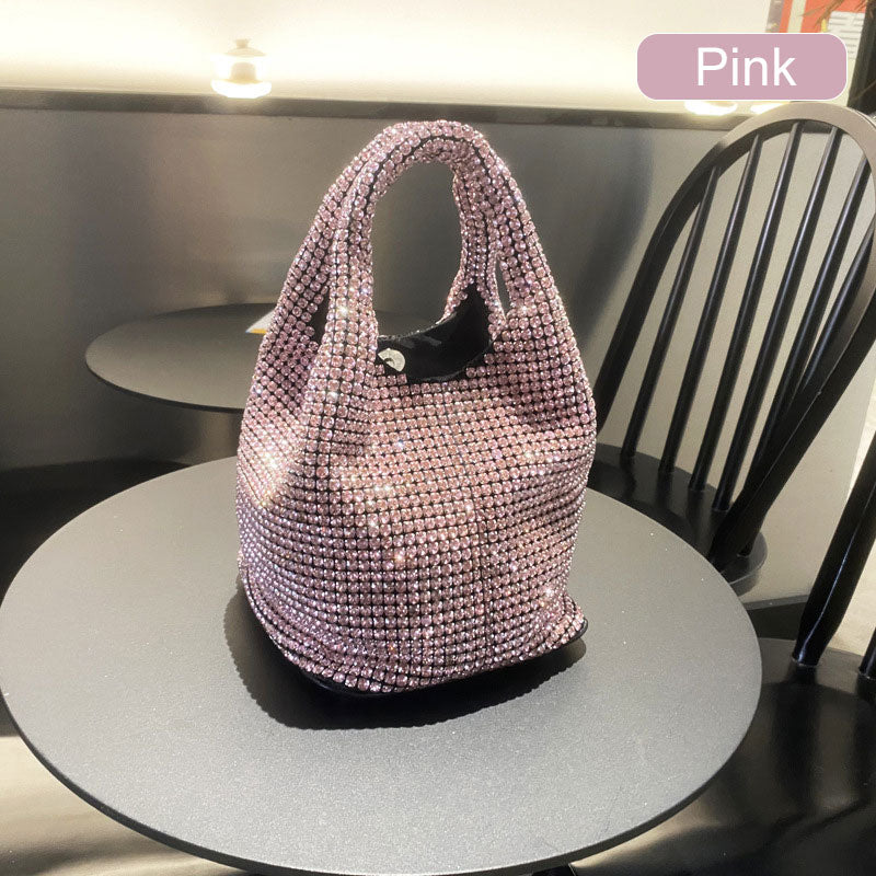 Women's Rhinestone Bucket Handbag