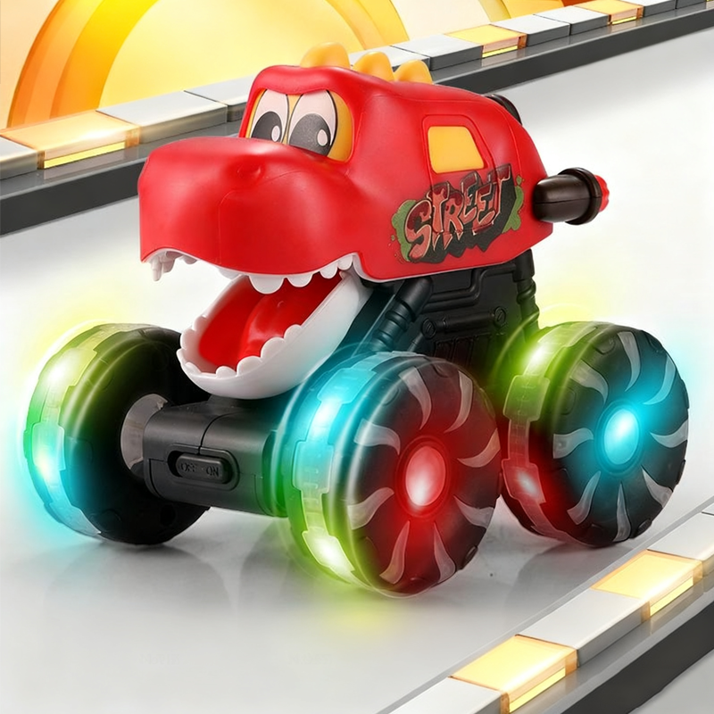 🦖🚙Press & Go Dinosaur Toy Car With Lights🎁
