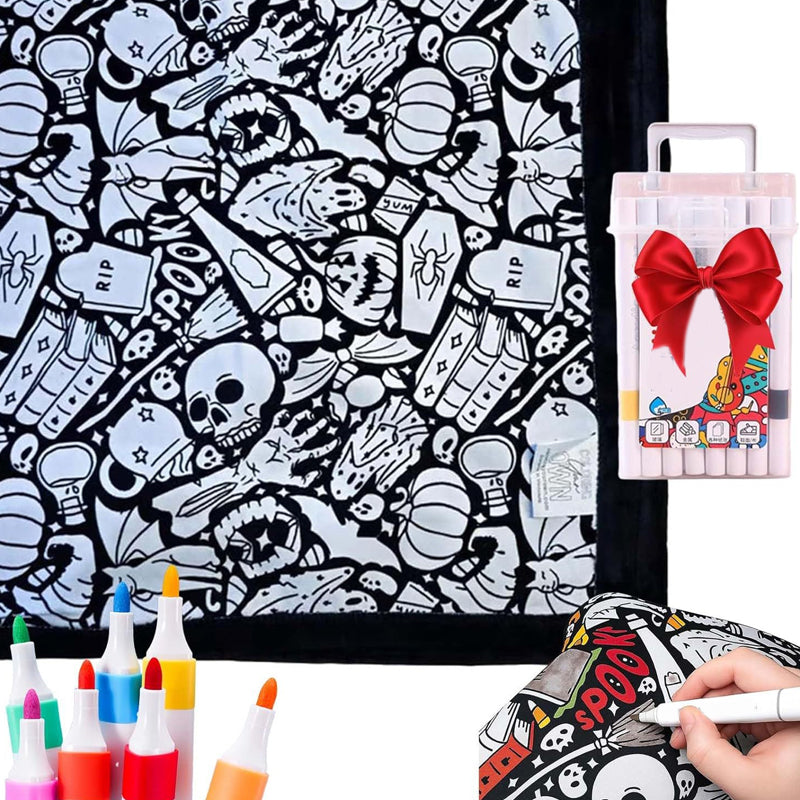 🔥LAST DAY SALE 50% OFF🔥 DIY Coloring Blanket with Markers