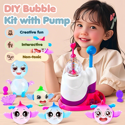💥Xmas Sale 50% OFF🫧DIY Bubble Kit with Pump for Kids ✨Magical Christmas fun! Create endless bubbles🎄