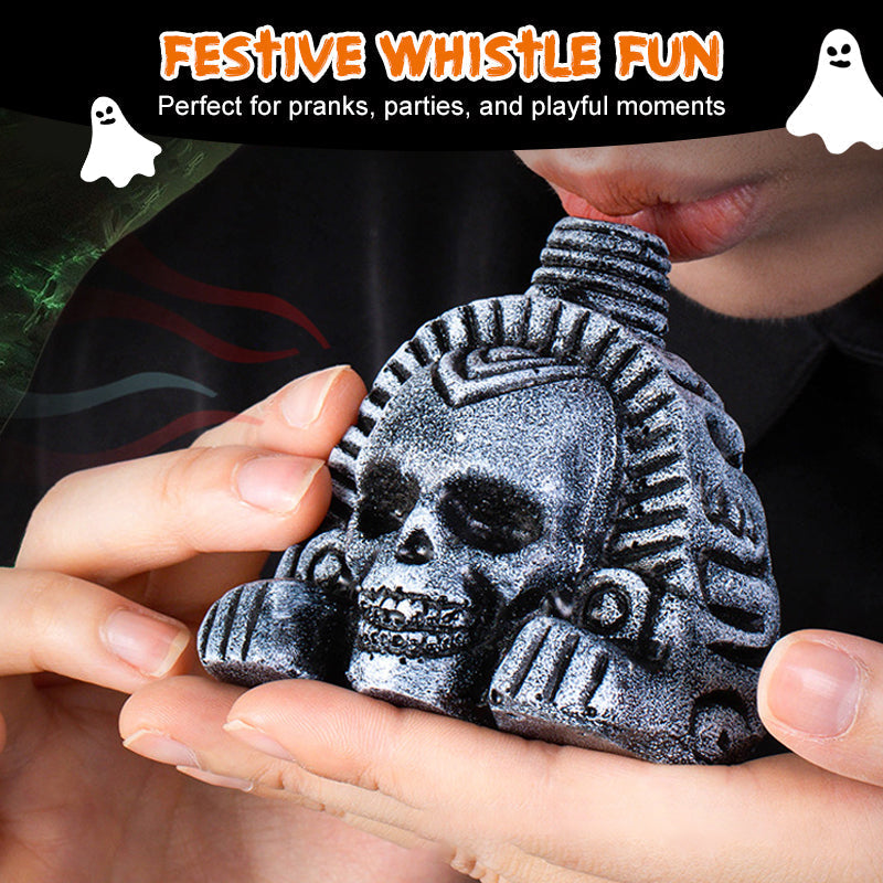 Halloween Prank Skull Shaped Funny Whistle