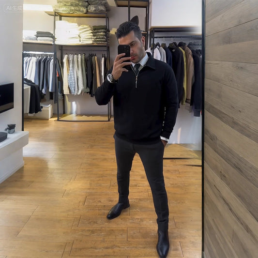 Men's Slim-Fit Half-Zip Top